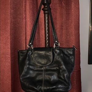 J.jill glove-leather bucket bag convertible large